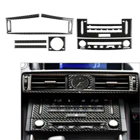 Motorshop168 550753625420 5pcs Carbon Fiber Air Vent Ac&cd Panel Cover Set For Lexus Is250 Is350 2014-2018