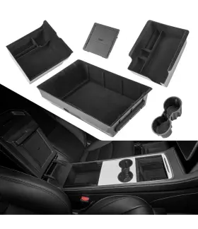 M-196 Motrobe 2025 Upgrade 5pcs Tesla Model Y Center Console Organizer Black