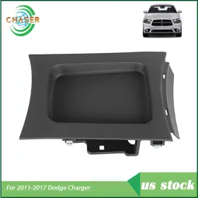 02gsi3701abk Munirater 1rn52aaaac Plastic Shifter Console Tray Bezel Black Fit For Dodge Charger 2011-2016 2017