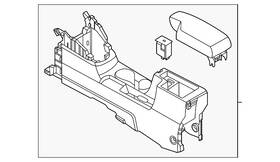 Nissan 96910-6em0a Genuine Console Assembly