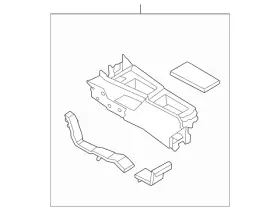 96910-6rg7c Nissan Genuine Console Base