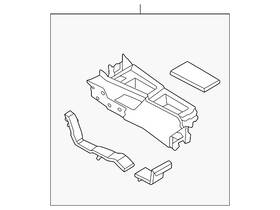 Nissan 96910-6rh1d Genuine Console Base