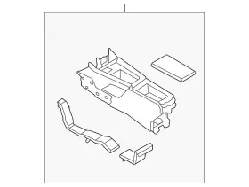 96910-6rh1d Nissan Genuine Console Base