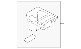 96912-4ba0b Nissan Genuine Cup Holder