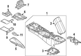 Nissan 96920-6gp0a Genuine Armrest Door