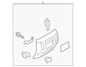 Nissan 96930-5zw0a Genuine Rear Panel Assembly