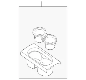 96931-9bh0c Nissan Genuine Front Cup-holder