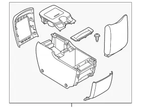 96950-6jl0a Nissan Genuine Rear Console