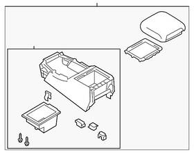 Nissan K6910-1a62b Genuine Console Assembly