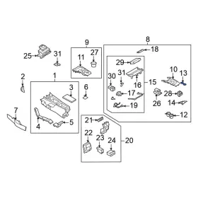969776rb0a Nissan Oe For Rogue 2021-2024 Console Mat