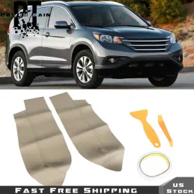 Pt1905426tr Nurniacl Fit For 07-2012 Honda Crv Leather Front Door Panels Armrest Cover 2pcs Beige Tan