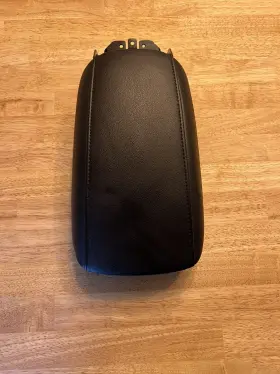 L0210263aa085b8 Oem 2013-2016 Ford Fusion Center Console Lid Black Leather Ash Stitching