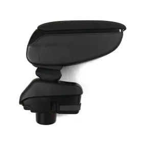 2614604 Omac Black Center Console Armrest For Ford Fiesta 2011-19 Hatchback Plastic And Lea