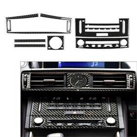 Onegogogo 550753448210 5pcs Carbon Fiber Air Vent Ac&cd Panel Cover Set For Lexus Is250 Is350 2014-2018