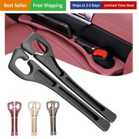 Oriblynt 000014 2pcs Car Seat Gap Filler Organizer No Drop Guard For Cars And Suvs Black