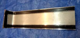 2589501 Orig Mopar For 1966 Dodge Charger With Rear Center Console 2589501. Rear-most Top Plate V-nice Chrome And Brushed Trim