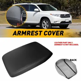 Wwd-fsp-19325 Oxilam For 08 09 10 11 12 13 Toyota Highlander Center Console Armrest Lid Cover Leather