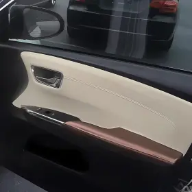 Wwd-fsp-19332 Oxilam Leather Front Left And Right Door Panls Armrest Cover Fits Toyota Avalon 2013-2018