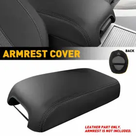 Wwd-fsp-19335 Oxilam For 2010-2022 Toyota 4runner Leather Center Console Lid Armrest Cover Black 1pcs