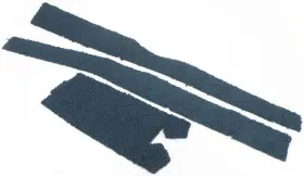 Pc2003 Parts Unlimited Interiors 1965 Impala Floor Console Carpet Set Blue - Brand Pui