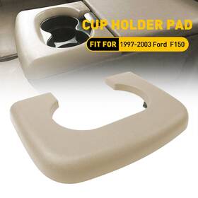Peakparts 751300216850 Center Console Cup Holder Pad Replacement Armrest Beige For Ford F150 1997-2003