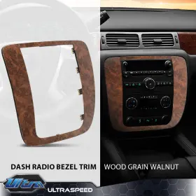 Ult2510288 Pit66 New Fit For 2007-2014 Tahoe Yukon Silverado Dash Radio Bezel Trim