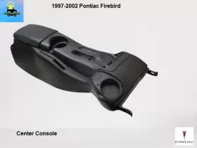 10413138 Pontiac 97 To 02 Firebird Front Center Console Armrest Auto Trans Black