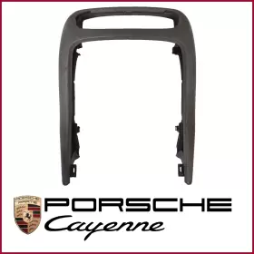 95555249900 Porsche Cayenne Center Console Trim Rear End Cap Gray Broken 03-10