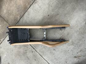 Porsche 95855323904 11-18 Cayenne 958 Center Console Arm Rest Storage Frame Leather Oem
