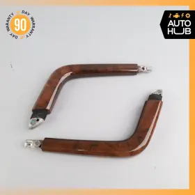 95855364502 Porsche Cayenne 958 S Hybrid Left And Right Center Console Panel Wood Set Oem