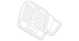 95b-819-203-j-g0b Porsche Genuine Air Outlet