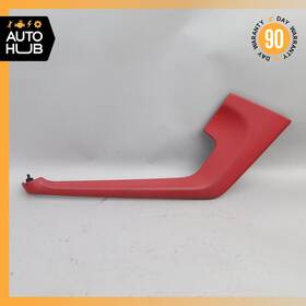 Porsche 95b864365a Macan 95b Center Console Molding Trim Cover Left Leather Red Oem
