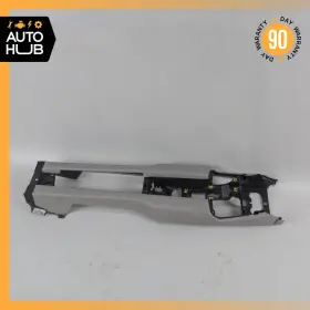 97055341101 Porsche 10-16 Panamera 970 Rear Center Console Armrest Leather Gray Oem 68k