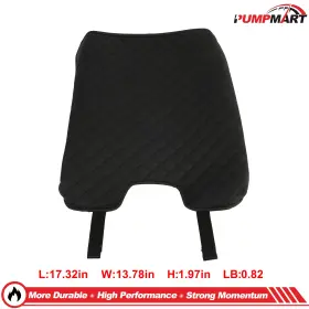 Pum15307701art Pumpmart Leather Center Console Armrest Lid Cover For 13-18 Dodge Ram Front Black Housing