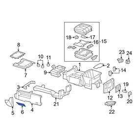 Ram Oe 1hs07hl1aa For 1500 Classic 2019-2021 Console Cap
