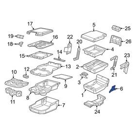 Ram Oe 68057614aa For 1500 Classic 2019-2024 Front Left Console Hinge