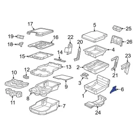 68057614aa Ram Oe For 1500 Classic 2019-2024 Front Left Console Hinge