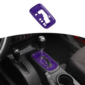 Rt-tcz Zhao-szzt11969 Jeep Jk Gear Shift Panel Cover Trim Purple Interior Accessory 20112017