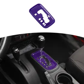 Zhao-szzt11969 Rt-tcz Jeep Jk Gear Shift Panel Cover Trim Purple Interior Accessory 20112017