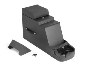 13104.01 Rugged Ridge Center Console For Jeep Cj/wrangler Yj Vinyl Black