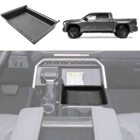 Rr-8054-bk Runroad Lower Center Console Organizer Compatible With Toyota Tundra 2022-26 Accessories