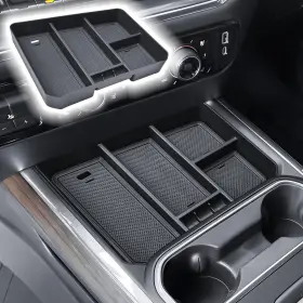 Rr-8231-bk Runroad Center Console Organizer Tray For Chevy Silverado 2500hd 2024-2026 Accessories