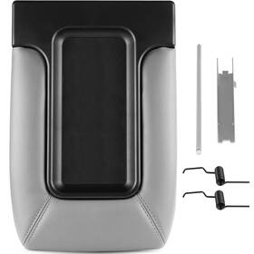 Scitoo 103359-5206-1142527312 Auto Gray Center Console Lid Kit Replacement Fit For 20012007 Gmc Sierra