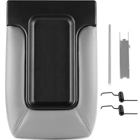 103359-5206-1142527312 Scitoo Auto Gray Center Console Lid Kit Replacement Fit For 20012007 Gmc Sierra