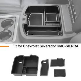 Shineka Shineka20250417s11667 Center Armrest Box Organizer Accessories For Silverado Avalanche Tahoe 2007-2013