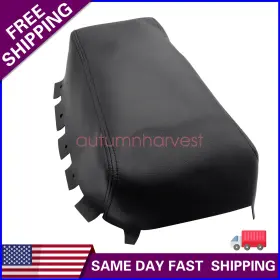 Z2.tlfs01.l Soillar Fits 2013-2018 Nissan Altima Synthetic Leather Console Lid Armrest Cover Black