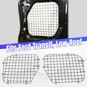 Suvauto Suc1773v01 Rear Doors Security Screen Kit Fits Ford Transit Low Roof Black Steel New