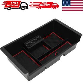 Tacobro Tbgm09-b Center Console Organizer For 2014-2018 Chevy Silverado 1500 / Gmc Black