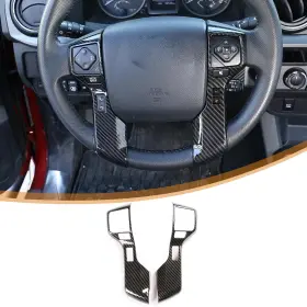 05790 Tongsheng Car Abs Steering Wheel Moulding Cover Trim Stickers For Black Carbon Fiber