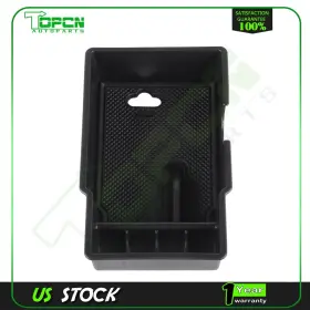 Ta103376p05 Topcnautop Center Console Storage Box Organizer Tray Fits Jeep Renegade 2015-2019 Black
